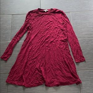 Long sleeve T-shirt dress